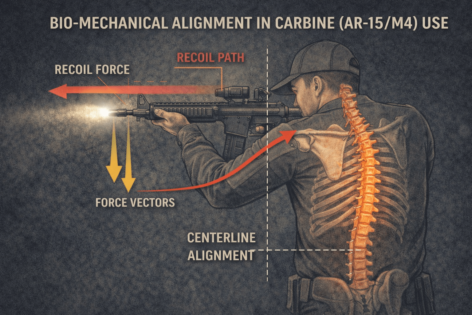 Biomechanical alignment for carbine use