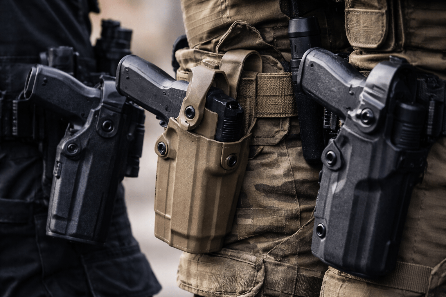 Tactical holsters and retention systems