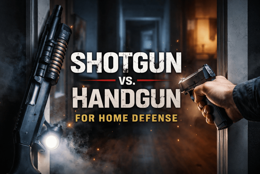 Shotgun vs handgun for defense