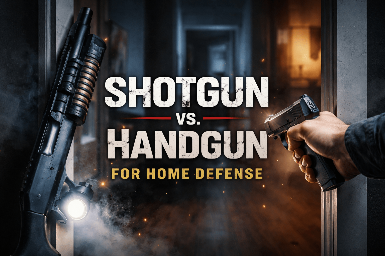 Shotgun vs handgun for defense