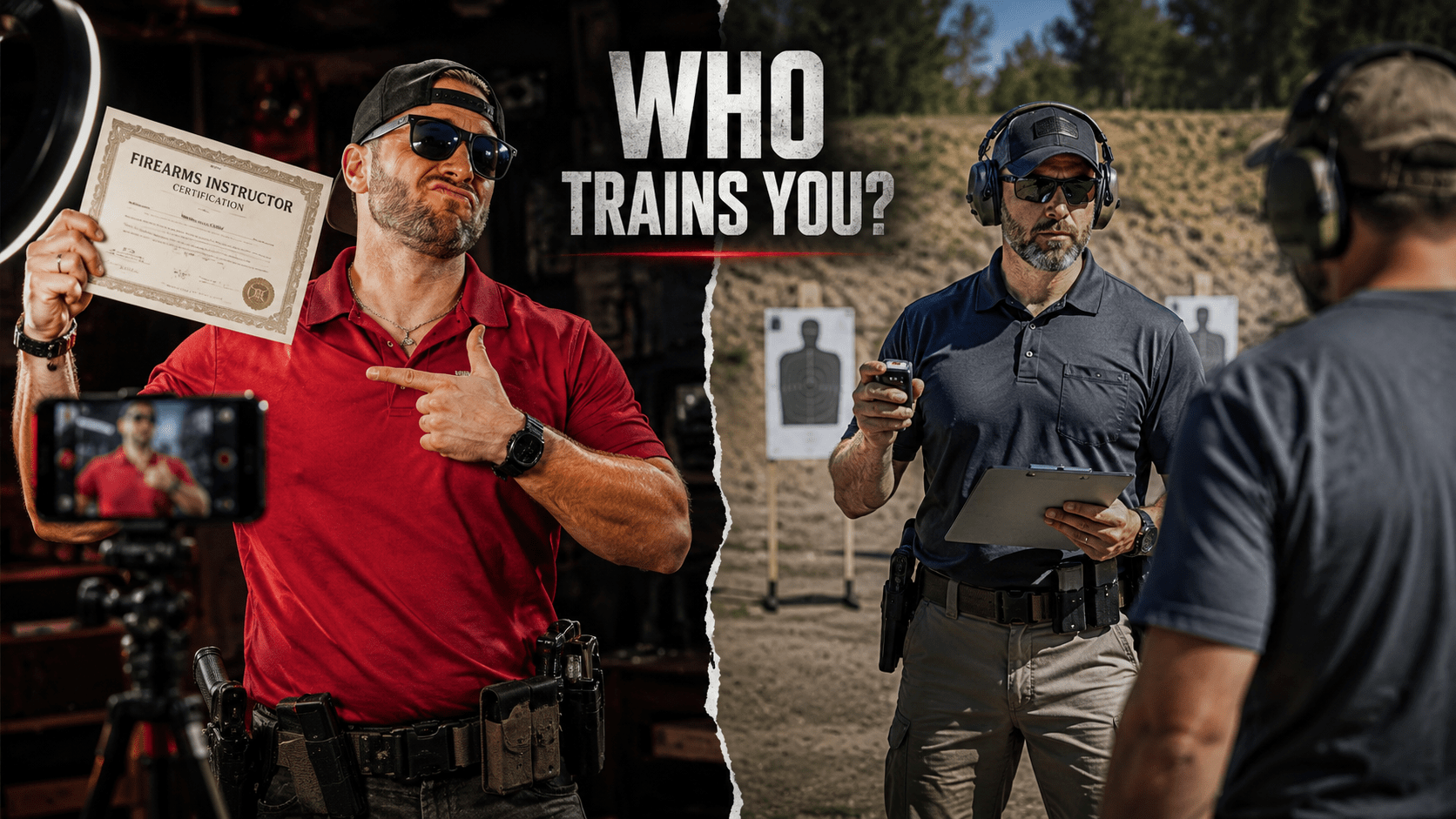 Who trains you Selfie vs. reality